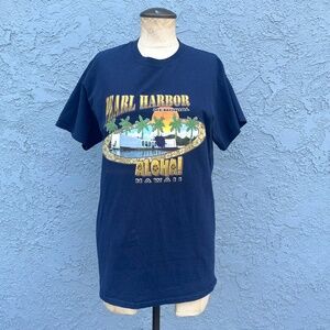 Vintage Pearl Harbor Memorial T shirt unisex Medium 90s Hawaii tee